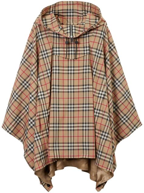 Burberry vintage check poncho